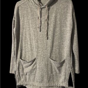 KEREN hart Gray Hoodie Sweatshirt